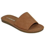 SODA JDWorld Shoes Women Flat Summer Basic Sandals 7 M US, Snake W 